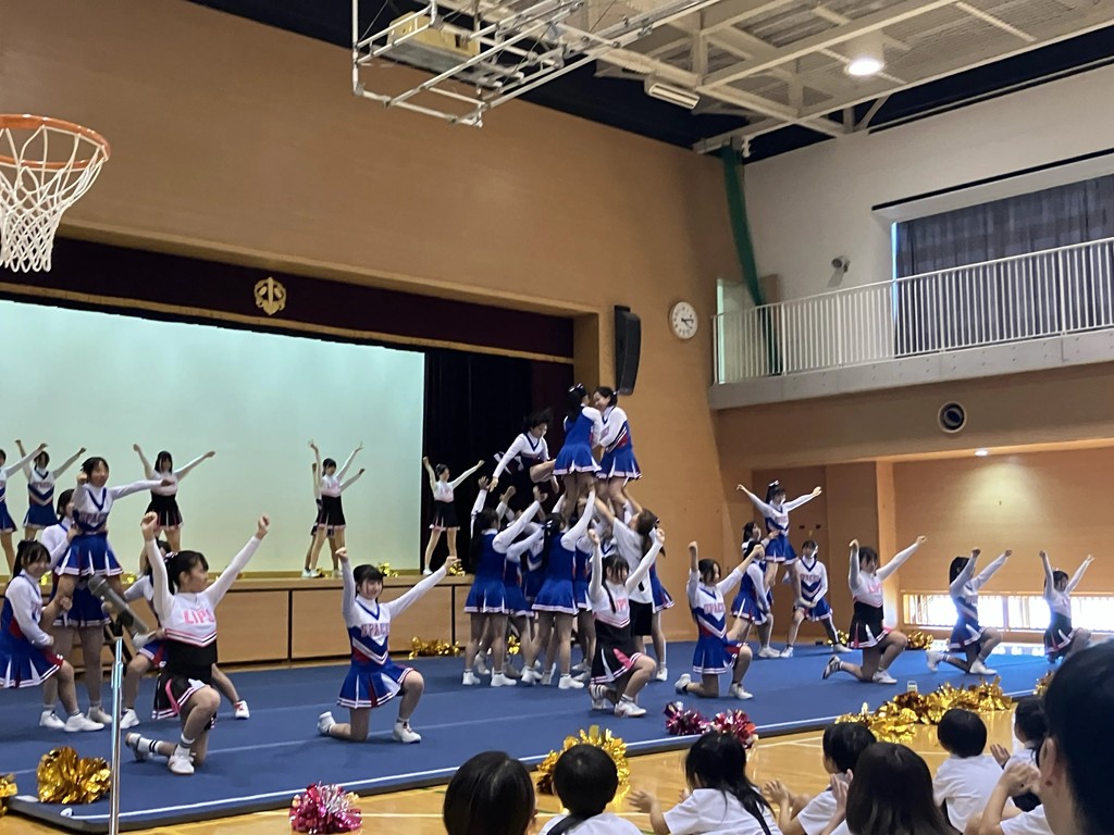 帝京大学可児小中高交流会～チアリーディング部発表～